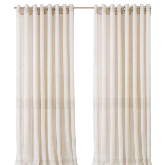 Elrene Home Fashions Carmen Sheer Extra-Wide Top Curtain Panels 114"W x 95"L NEW - Picture 1 of 15